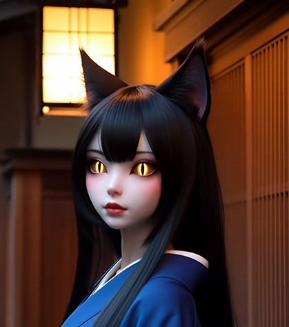 AI生成した妖怪画像